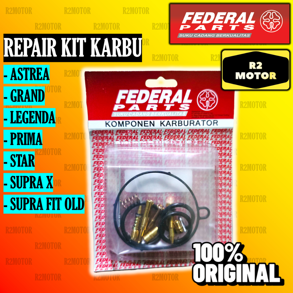 Fp Repair Kit Karbu Kev Astrea Grand Legenda Prima Star Supra X Fit Old Lama Karburator Federal