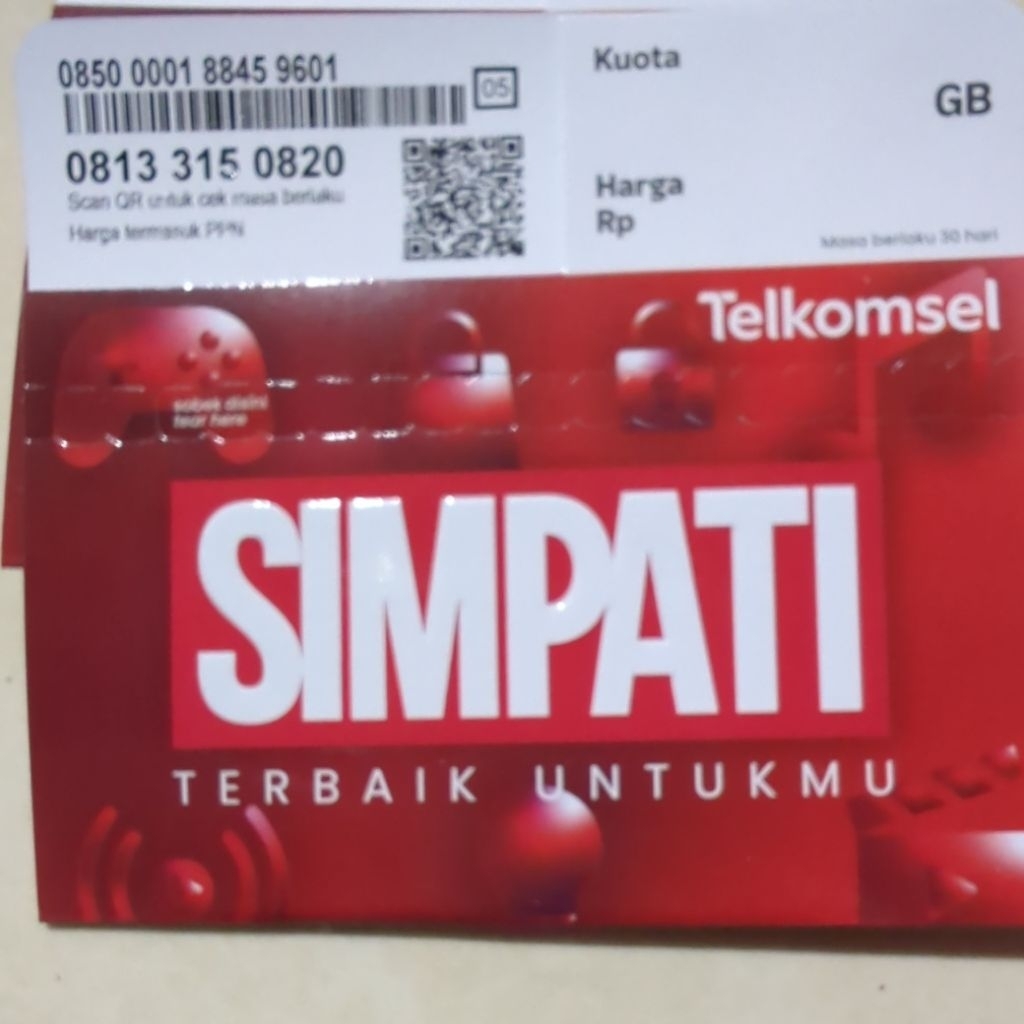 B) SIMPATI 11 Digit Nomor Cantik Telkomsel, Nocan Telkomsel