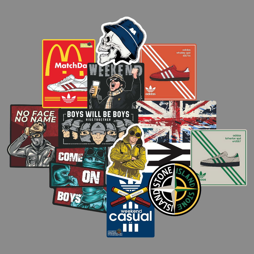 

STIKER CASUAL, STIKER PACK FOOTBAL ISI 13PCS GLOSSY TAHAN AIR