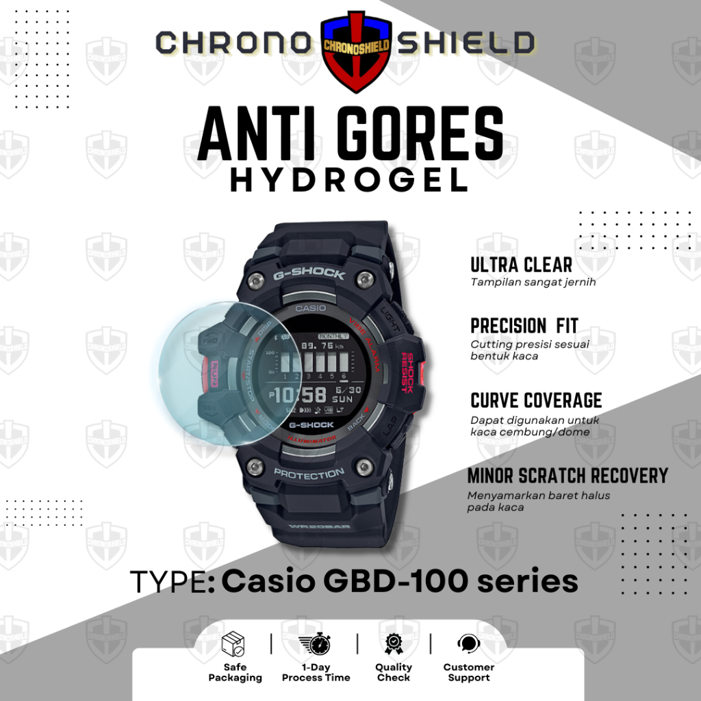 Anti Gores Hydrogel untuk Casio GBD100 GBD 100 GBD-100