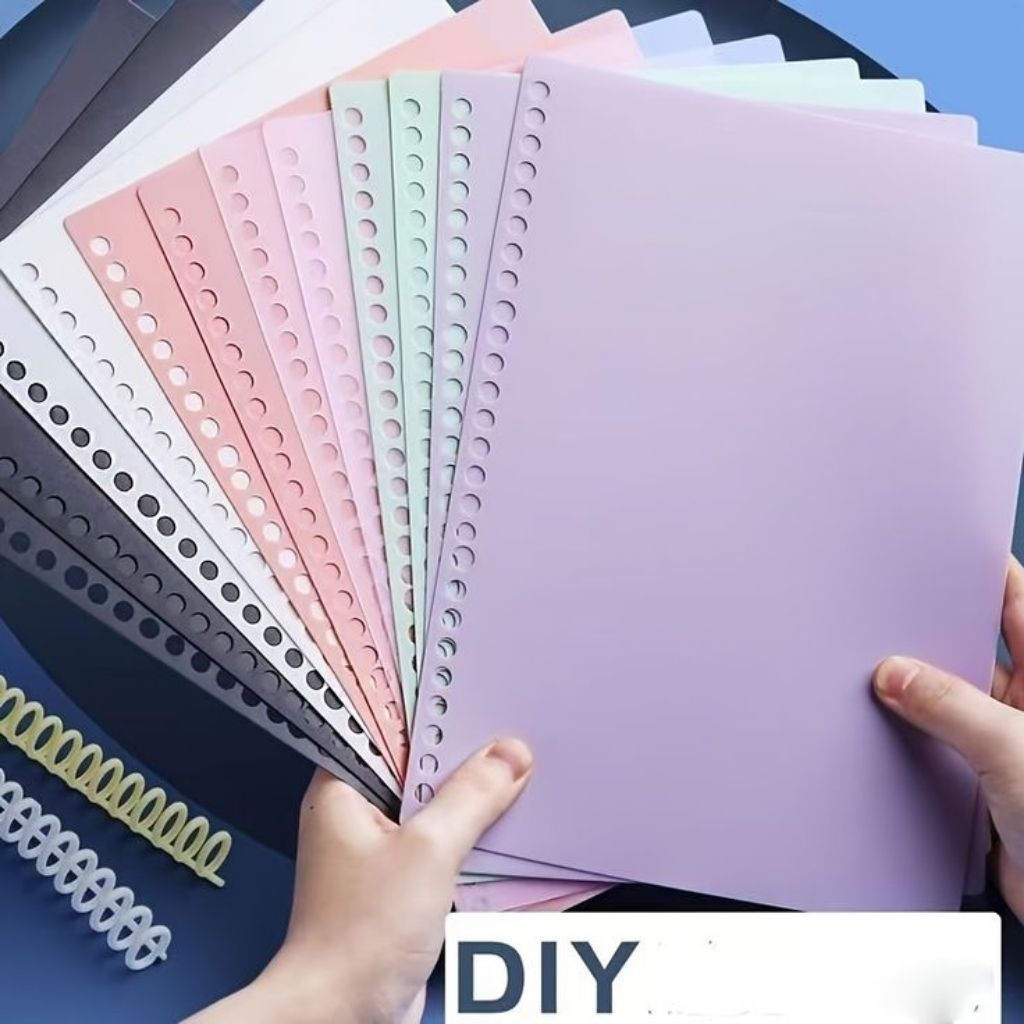 

DIY Cover Binder Minimalist Ukuran A4 B5 A5 Sampul Binder Mika Cover Loose Leaf
