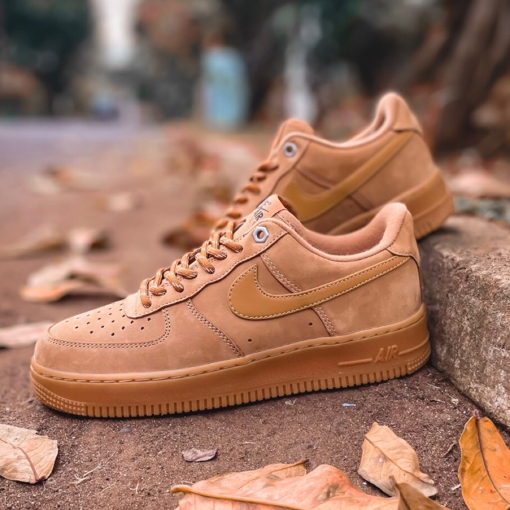 Nike Air Force 1 Low Wheat Flax Light Brown Gum