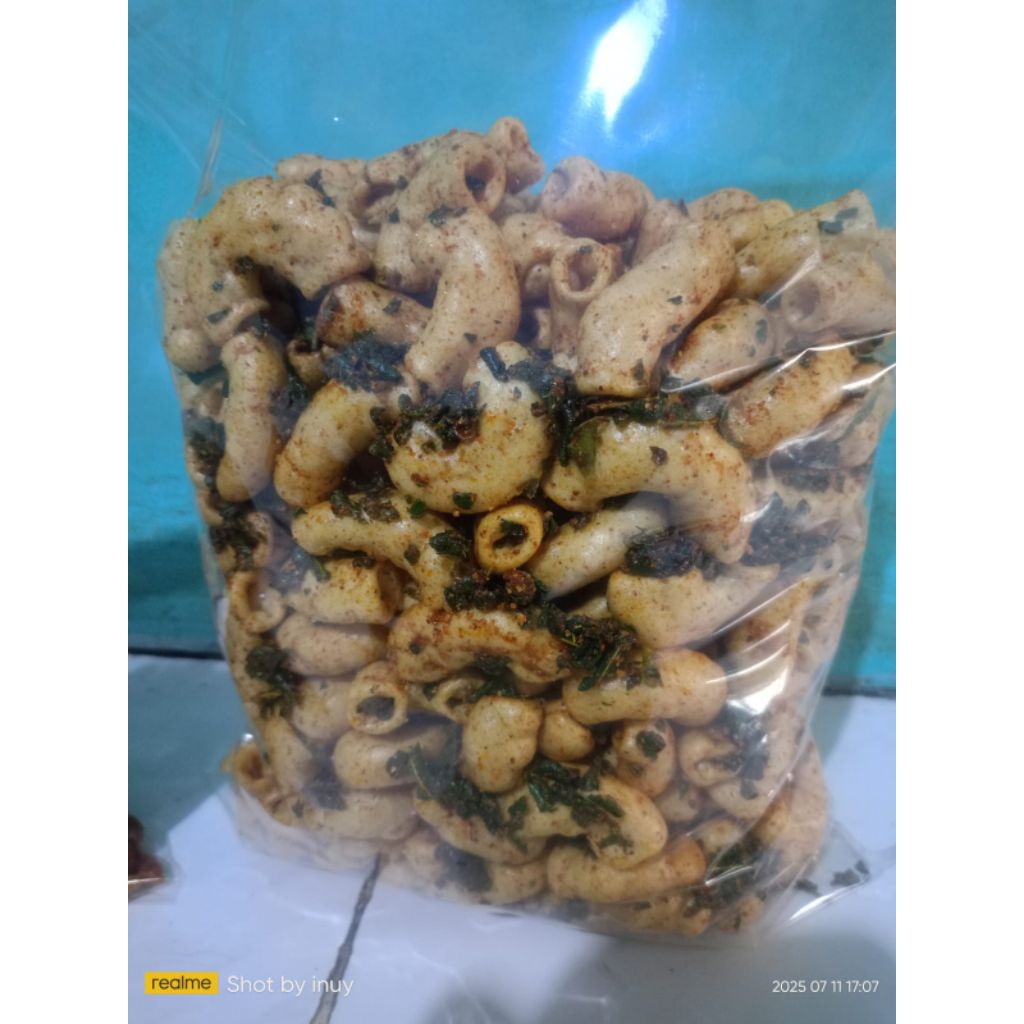 

250gram Makaroni Bantet Makaroni Mekar Murah Meriah Pedas Daun Jeruk