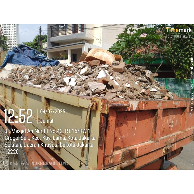 jasa buang puing bangunan