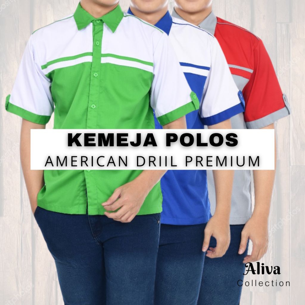 Kemeja Pria Baju Karyawan  Seragam Kantor Baju Kerja