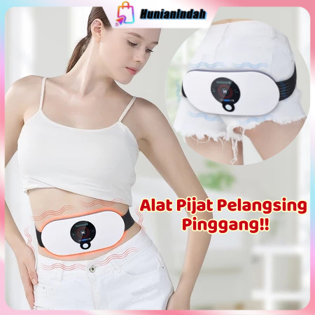 Slimming Sabuk Getar Pelangsing Sabuk Pijat Listrik Massage Sabuk Pengencang Perut Pembakar Lemak
