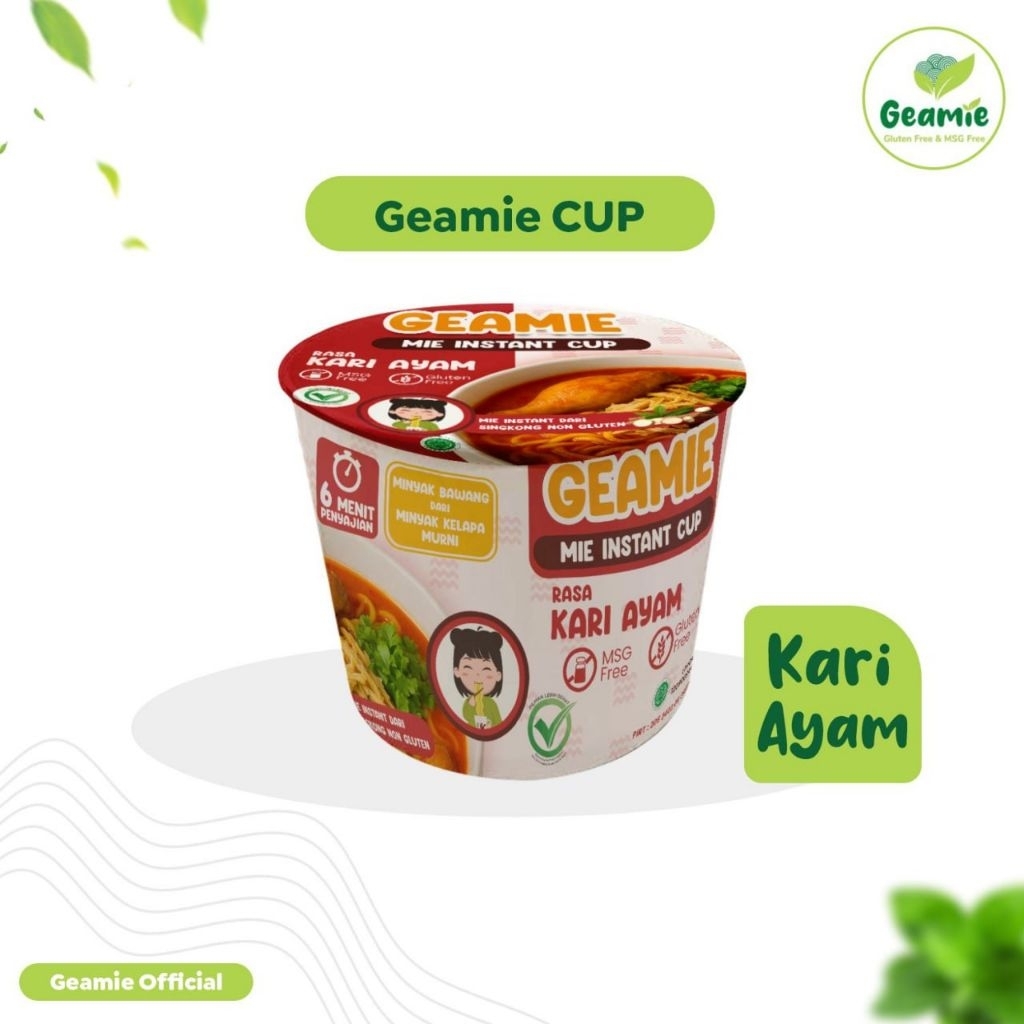 

Mie Cup Gluten Free Geamie Cup Kari Ayam