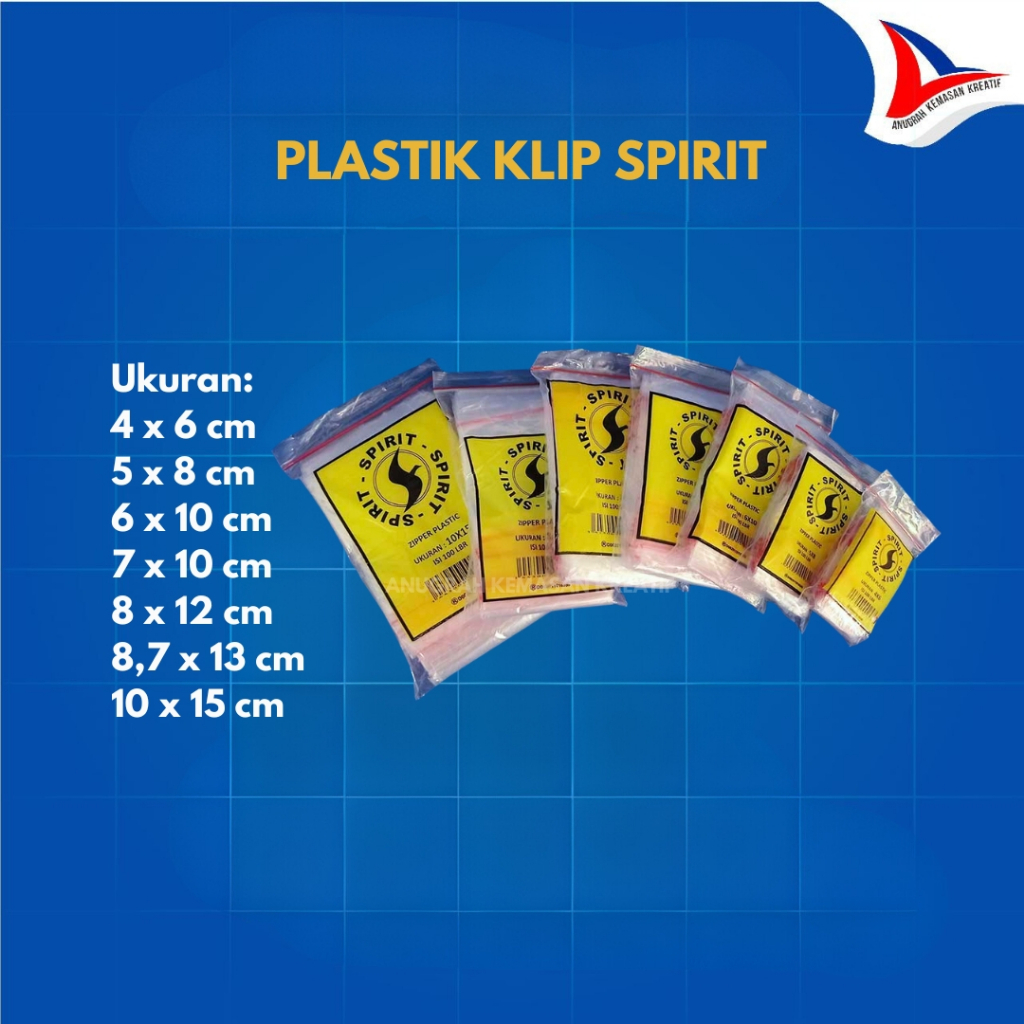 

Plastik Klip Spirit 6x10 Cm Isi 100 Pcs
