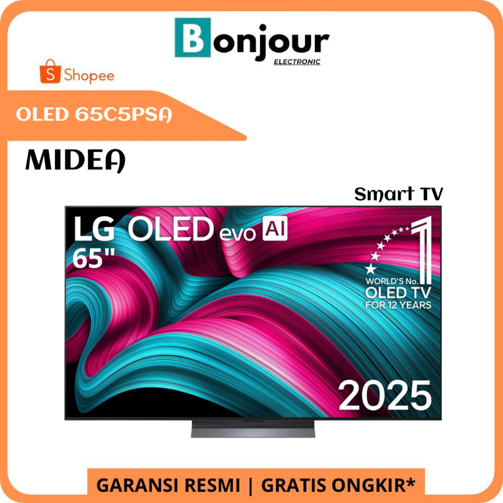 LG TV OLED 65 Inch 65C5 4K Smart TV LG OLED 65C5PSA evo AI C5 65C5