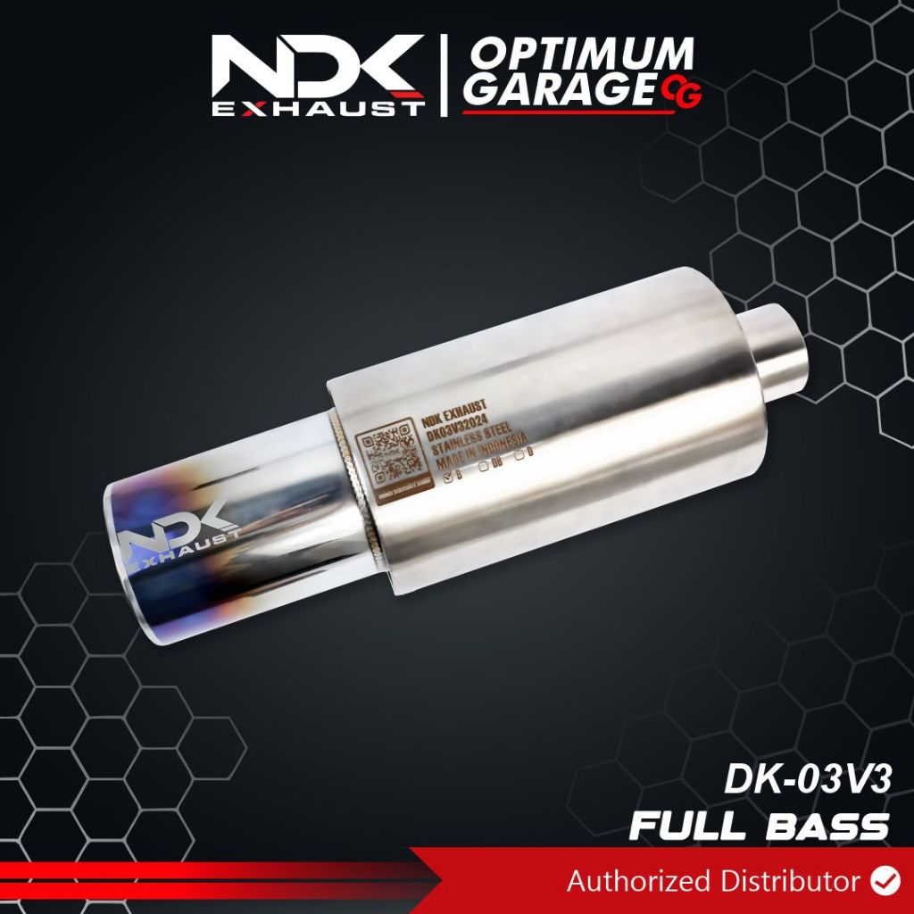 KNALPOT MOBIL NDK EXHAUST MUFFLER DK03V3 FULL BASS KNALPOT MOBIL BASS KNALPOT MOBIL RACING