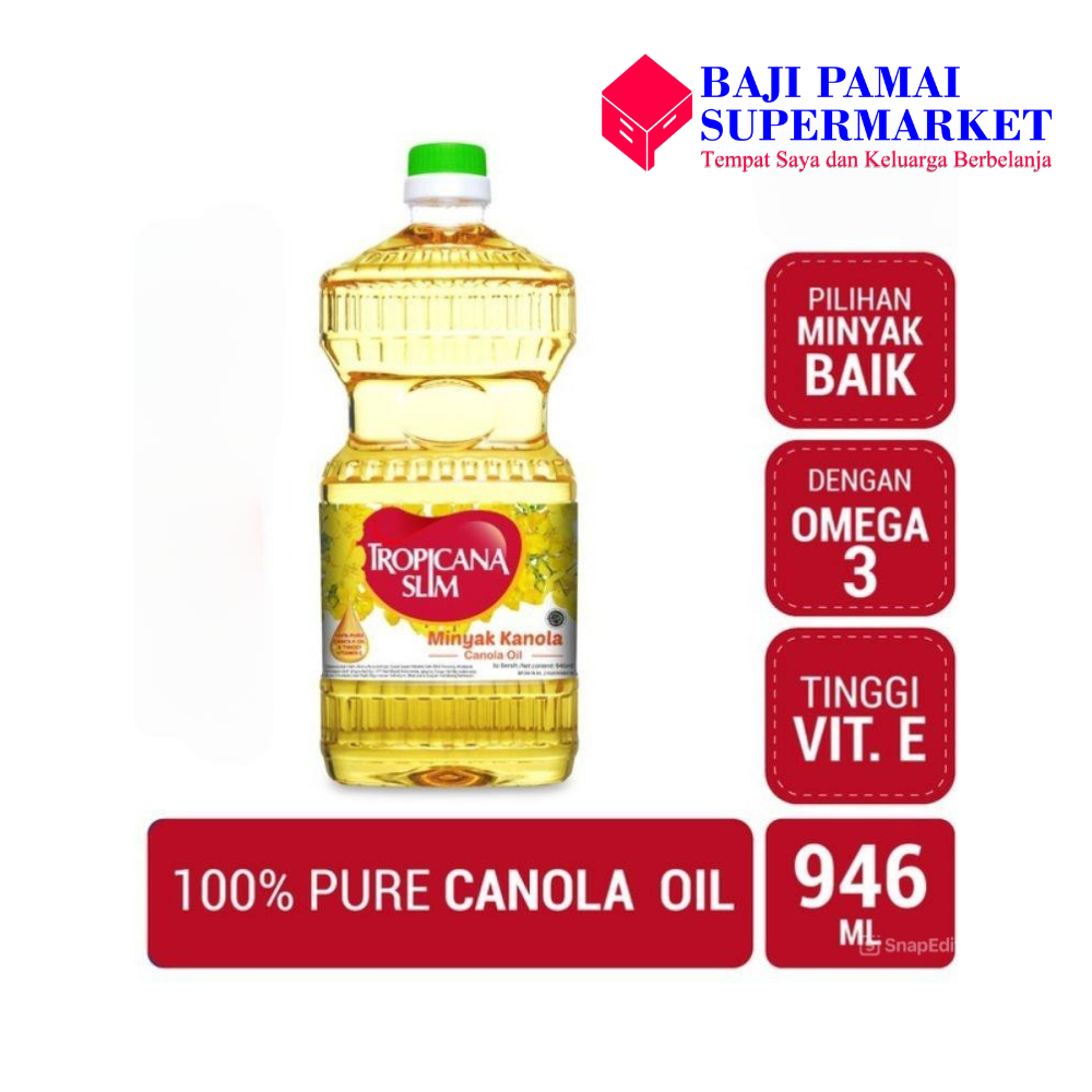 

Tropicana Slim Canola Oil 946 ml / Tropicana Slim