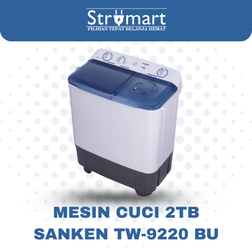 MESIN CUCI 2 TABUNG SANKEN TW-9220 BU/VL