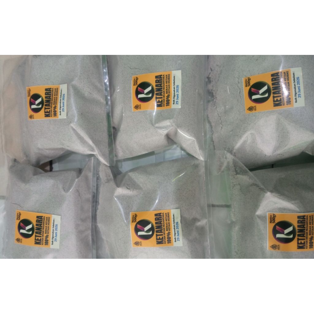 

Tepung Ketan Hitam Ketanara Original Murni tanpa campuran 500 gram 100% Beras Ketan Hitam
