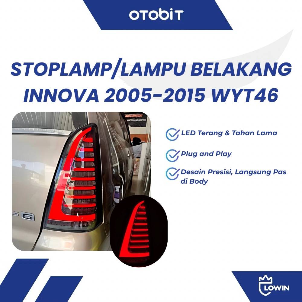 Stoplamp Innova 2005 - 2015 Lampu Belakang Innova 2005 Welcome Led WYT46