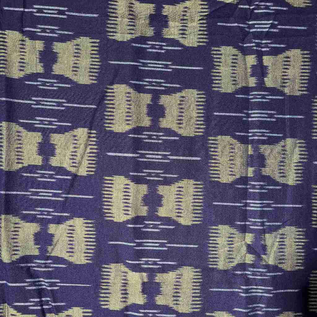 KainTenun Ikat Gumulan Emas Kombinasi Silver (UNGU1969KA912)