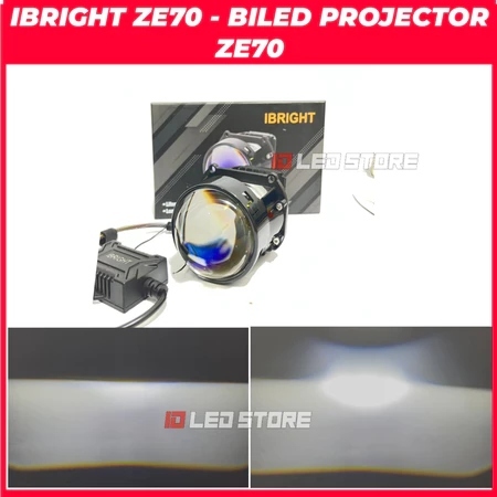 IBRIGHT ZE70 Biled Projector 2.5 Inch Biled Ibright 60 Watt Original Garansi 1 tahun original