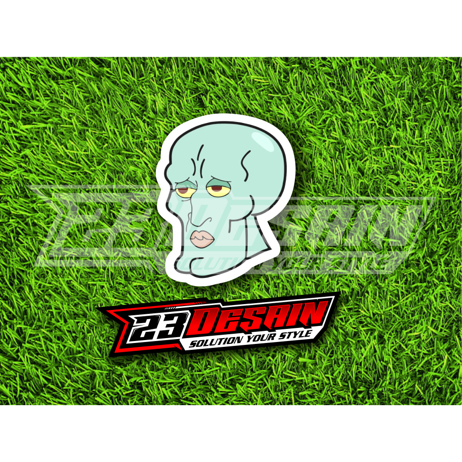 STICKER SQUIDWARD HANDSOME STIKER SQUIDWARD GANTENG