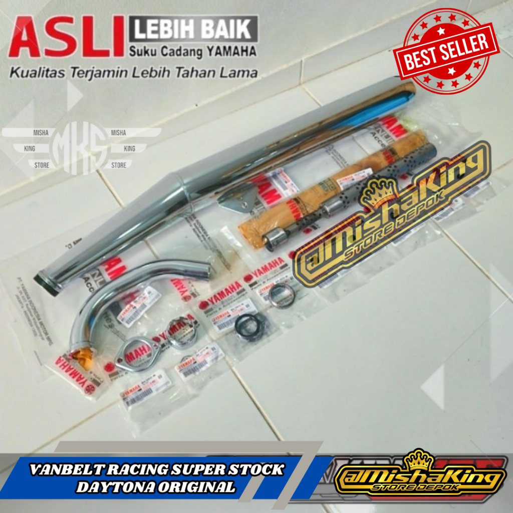 PAKET LENGKAP KOMPLIT KNALPOT RX KING FULLSET ORIGINAL YAMAHA GENUINE PART YGP
