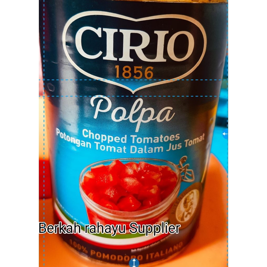 

CIRIO POLPA POTONGAN TOMATO DALAM KEMASAN 400 GR