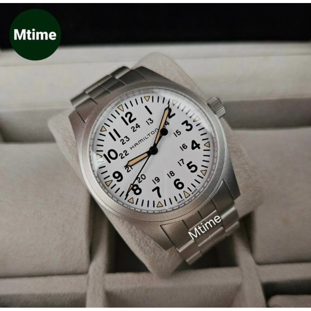JAM HAMILTON KHAKI FIELD MECHANICAL WHITE DIAL 42MM ORIGINAL