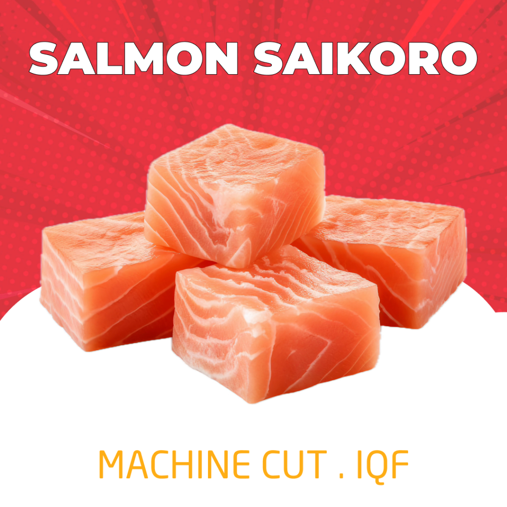 

Salmon Saikoro / Cubes 250GR
