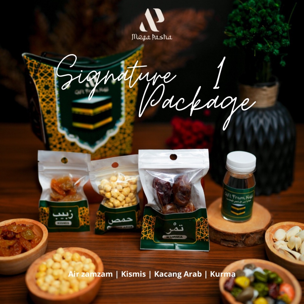

Paket Oleh-oleh Haji & Umroh | Paket Signature Hijau | Megapasha Store