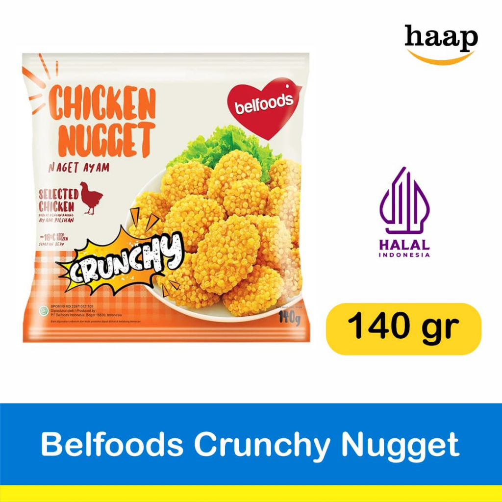 

Belfoods Chicken Nugget Crunchy 140gr