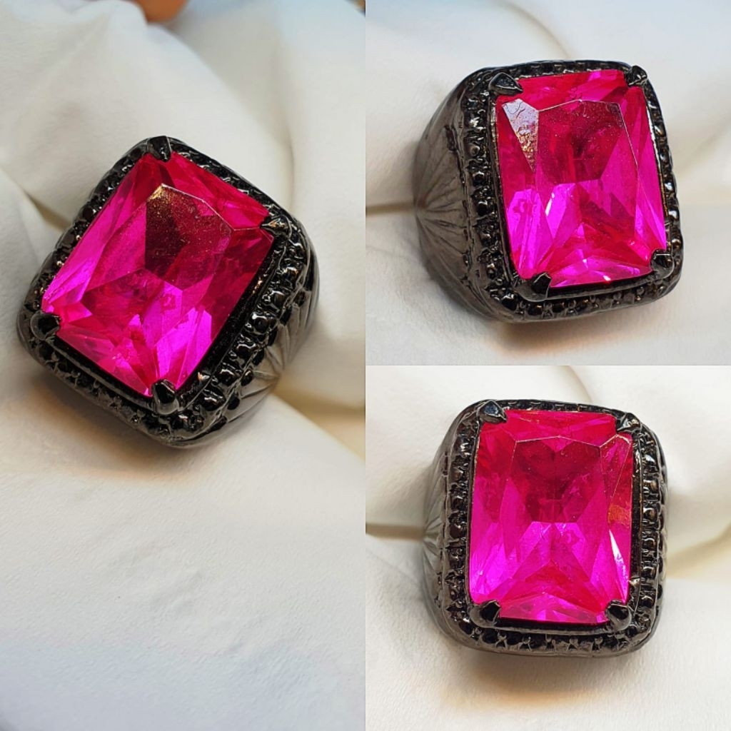 PEOMO BATU CINCIN AKIK MERAH SIAM BANGKOK MODEL KOTAK