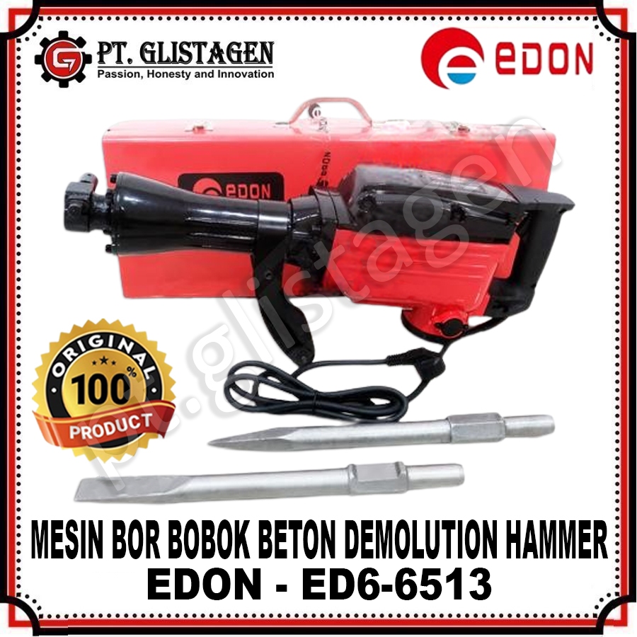 EDON ED6-6513 Mesin Bor Bobok Beton Demolution Hammer Bor Demolition Drill ED6-6513 6-6513 6513 ORIG