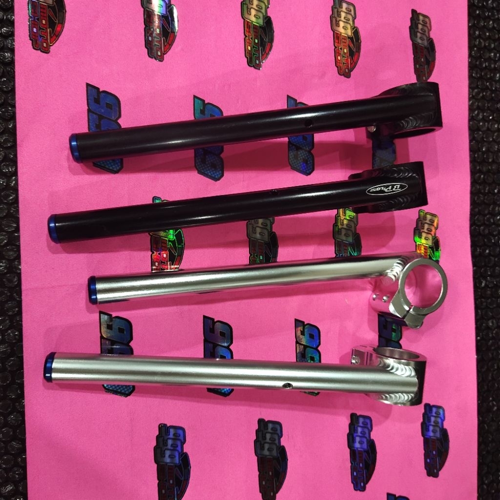 STANG JEPIT BPRO RACING NINJA 250 LAMA FI UKURAN 37 LURUS DAN 10 DERAJAT ORI PRIGINAL TZ