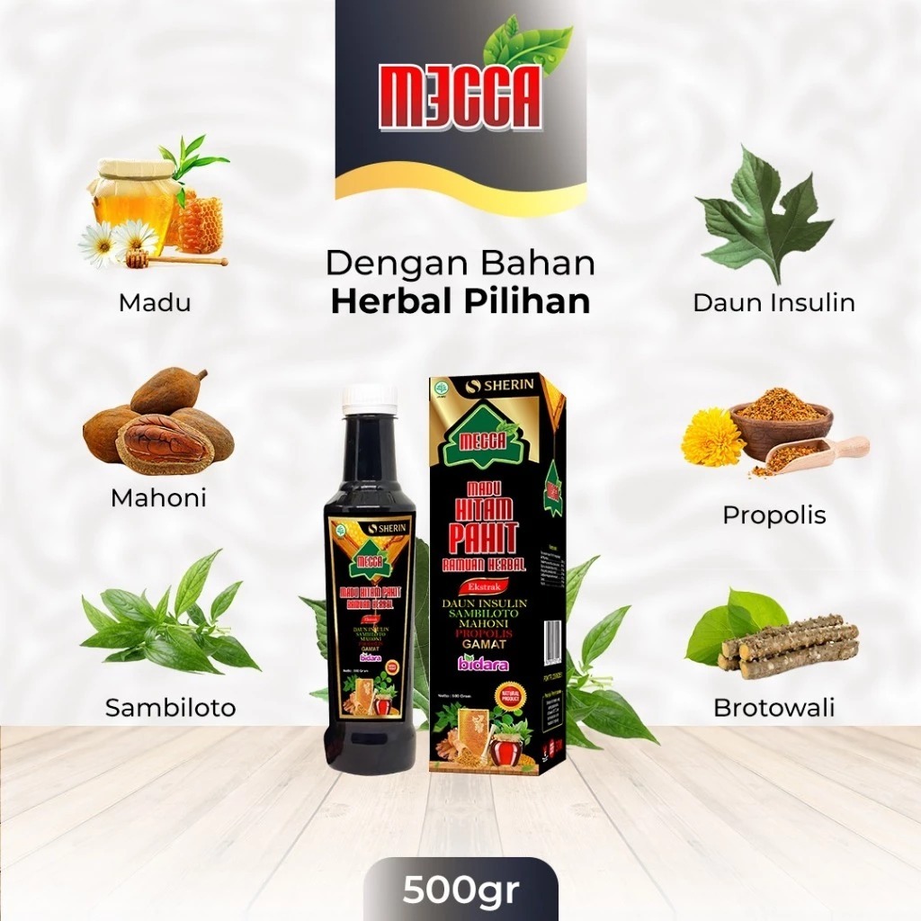 

Madu Hitam Pahit Sherin Mecca 500gr