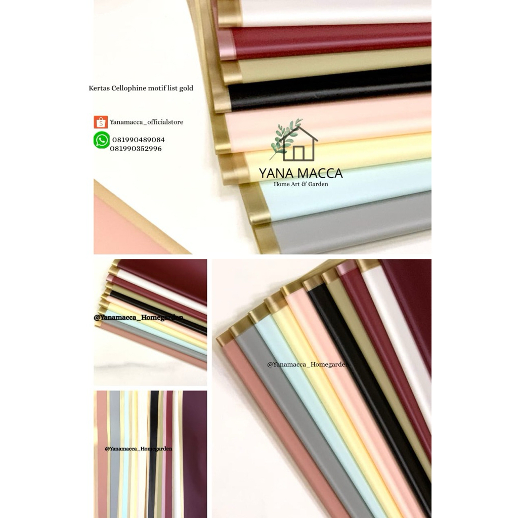 

kertas bucket motif list gold