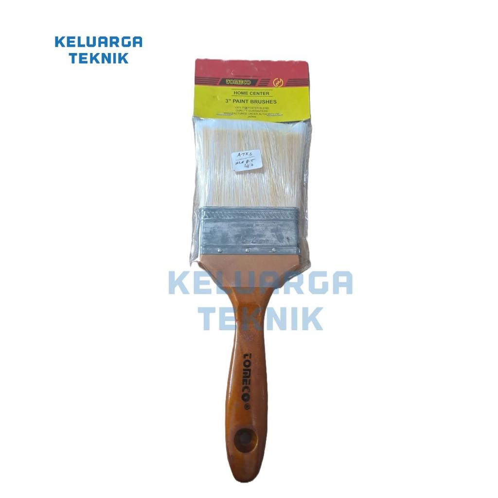 

Kuas Tomeco Cat Polyester Gagang Kayu 3 Inch