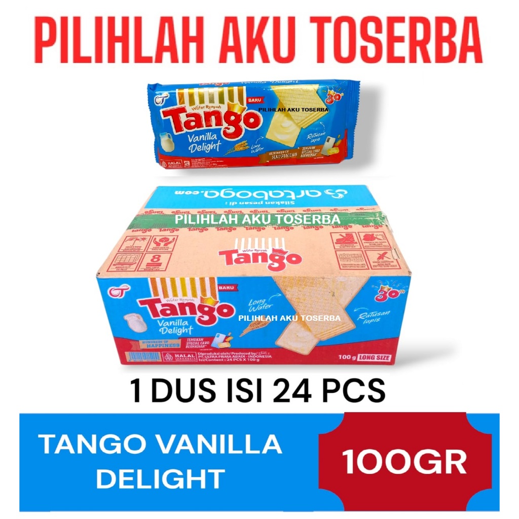 

Tango Wafer VANILLA DELIGHT 100 gr - ( HARGA 1 KARTON ISI 24 pcs )