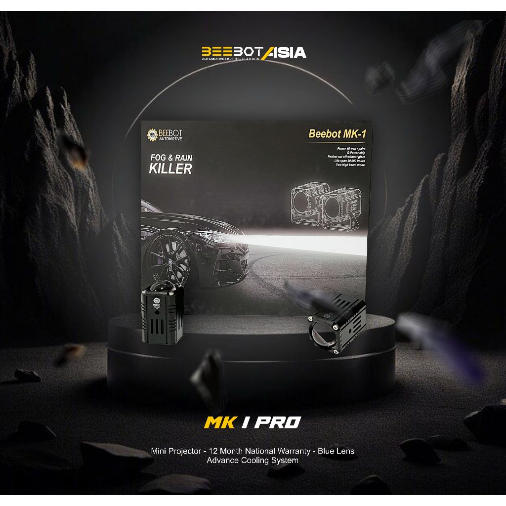 BEEBOT MINI PROJETOR / LAMPU TEMBAK - MK1 PRO MINI PROJIE 1 MATA 100WATT