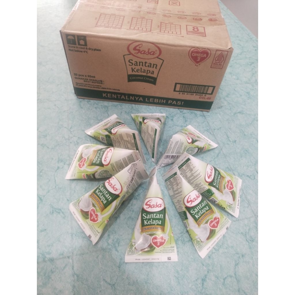 

Sasa Santan Cair 65ml 1 Dus isi 32Pcs