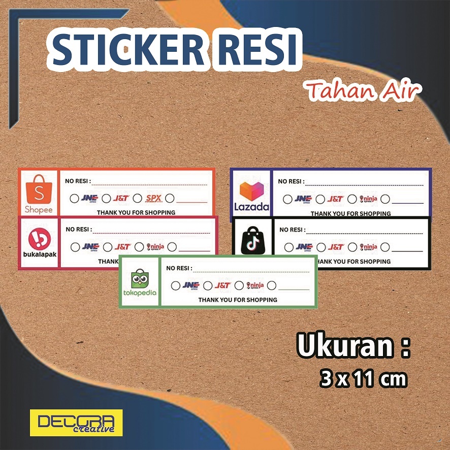 

(60 PCS) STICKER PENGIRIMAN OLSHOP | STICKER LABEL RESI