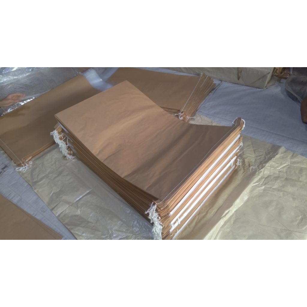 

Karung Kertas Sack Kraft Indonesia 25 Kg Shipping Bag Inner PE 60 Mic