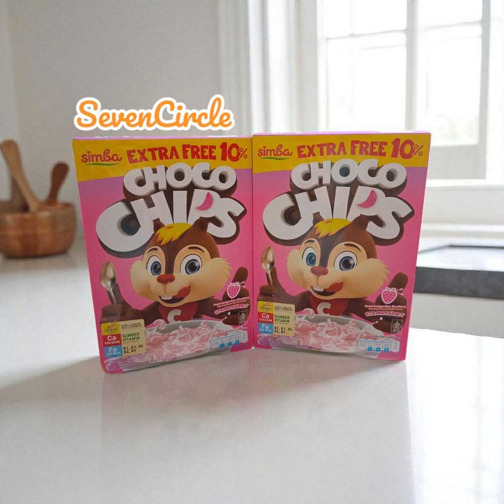 

Beli 2 Lebih Hemat! SIMBA Choco Chips Strawberry 330g – Sereal Stroberi (EXP : 13/12/25)