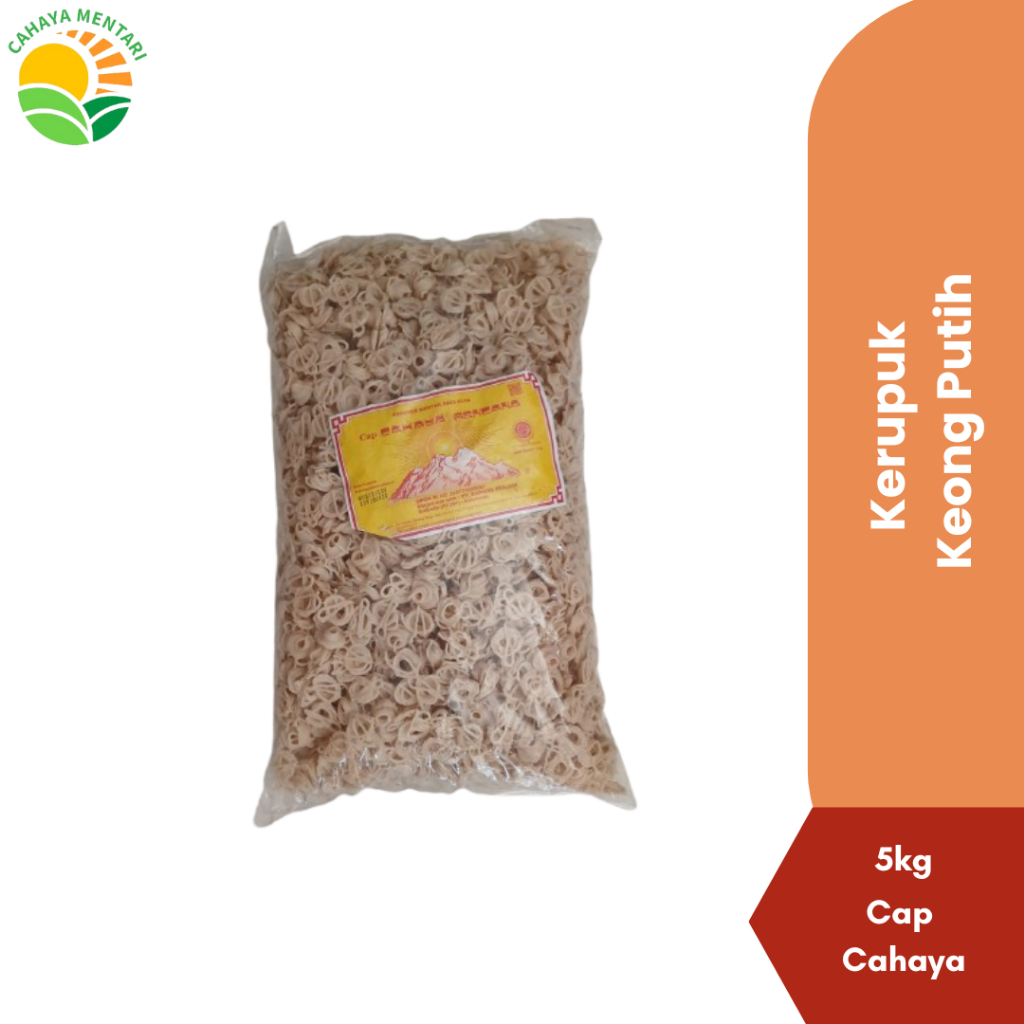 

TERLARIS KERUPUK KEONG PUTIH CAP CAHAYA 5KG CAP CAHAYA