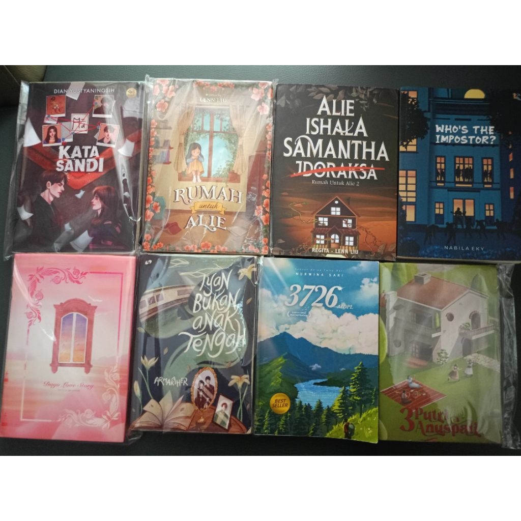 Preloved Novel Dago Love Story//Iyan Bukan Anak Tengah//Rumah Untuk Alie//3 Putri Anuspati//Kata San