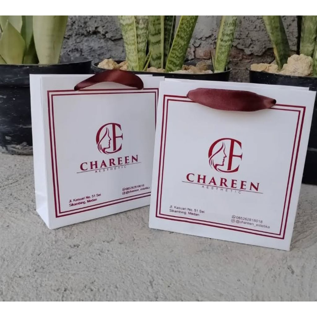 

paper bag cutom CHAREEN aesthetic