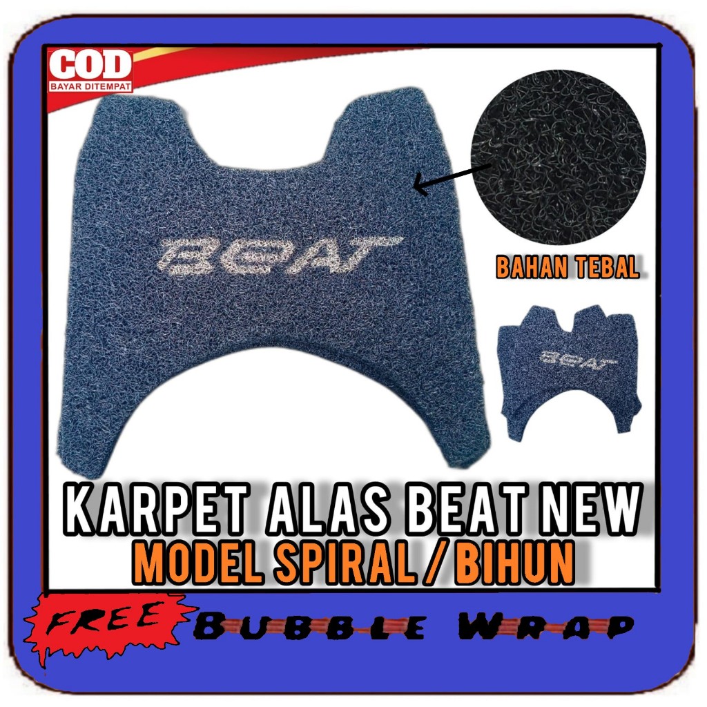 KARPET MOTOR BULU NEMP BEAT AKSESORIS VARIASI MOTOR BEAT DELUXE STREET NEW FI 2020 2021 2022 2023 20