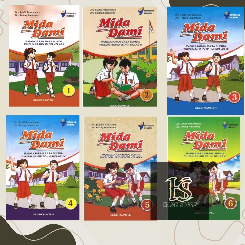 Buku Bahasa Sunda SD/MI - Mida Dami Pangajaran Basa Sunda SD/MI Kelas 1 2 3 4 5 6 Kurikulum Merdeka 