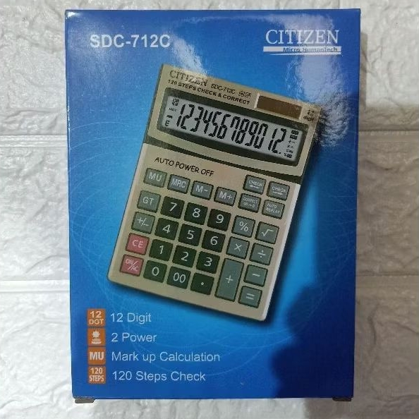 

TERMURAH‼️KALKULATOR DAGANG CITIZEN SDC-712C / 12