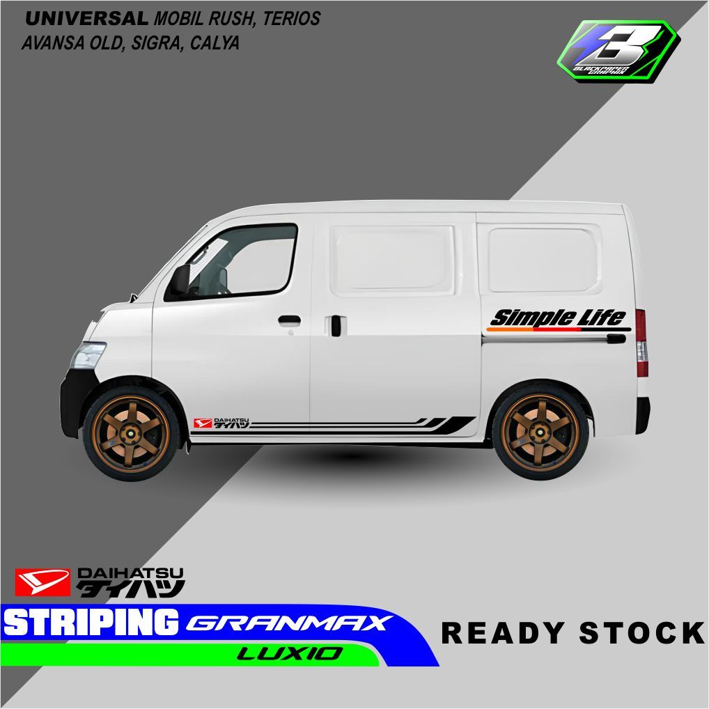 STIKER STRIPING LIST MOBIL GRANDMAX STIKER BODY MOBIL GRANDMAX APV TERBARU TERLARIS GM 02
