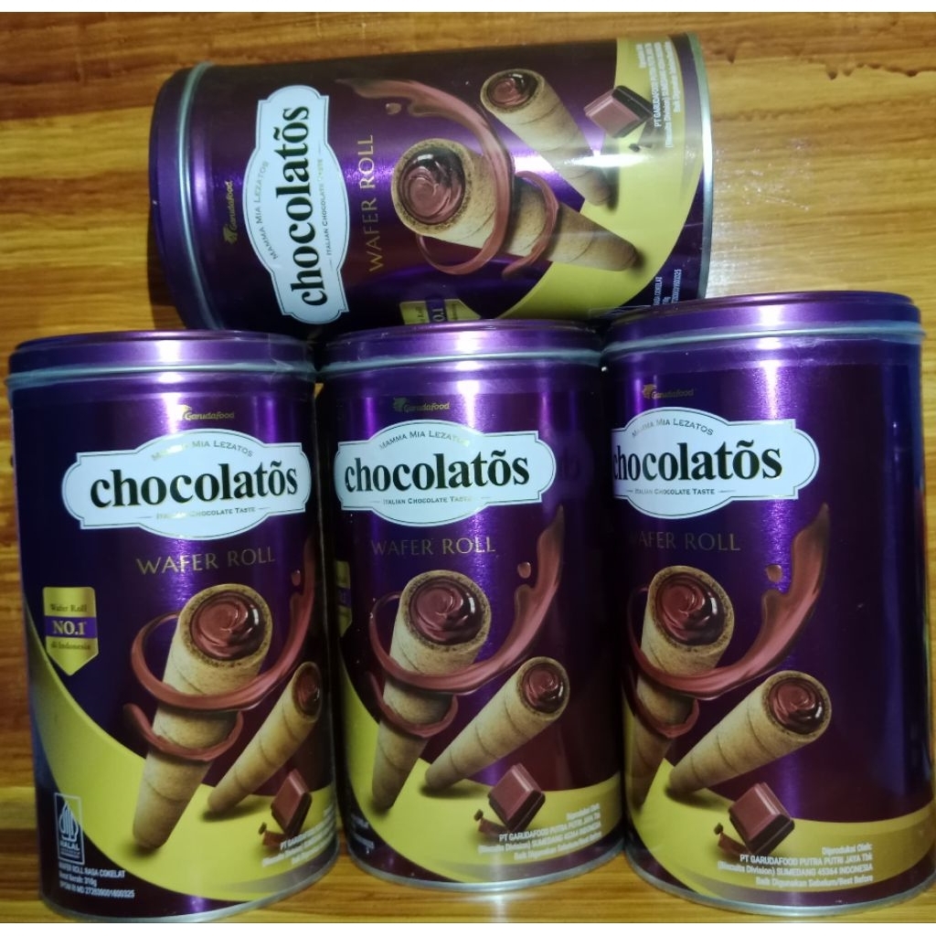 

chocolatos wafer roll full coklat