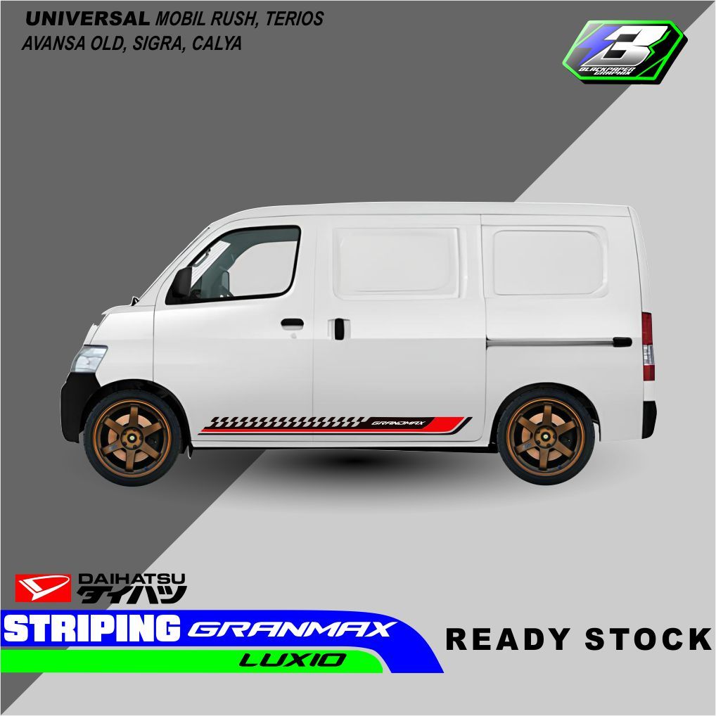 STIKER STRIPING LIST MOBIL GRANDMAX STIKER BODY MOBIL GRANDMAX APV TERBARU TERLARIS GM 06