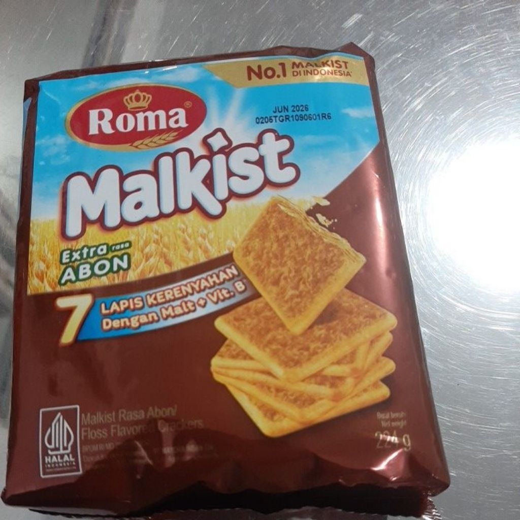 

Roma malkist Abon lapis dengan Malt + vitB 224g