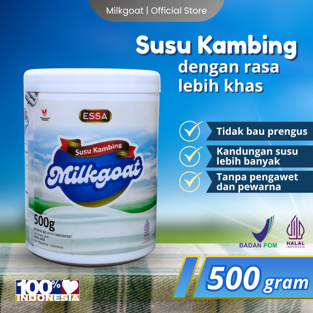 

milkgoat 500 gr - Susu Kambing Dengan Kandungan Di Atas Rata-Rata, Rasakan Khasiatnya